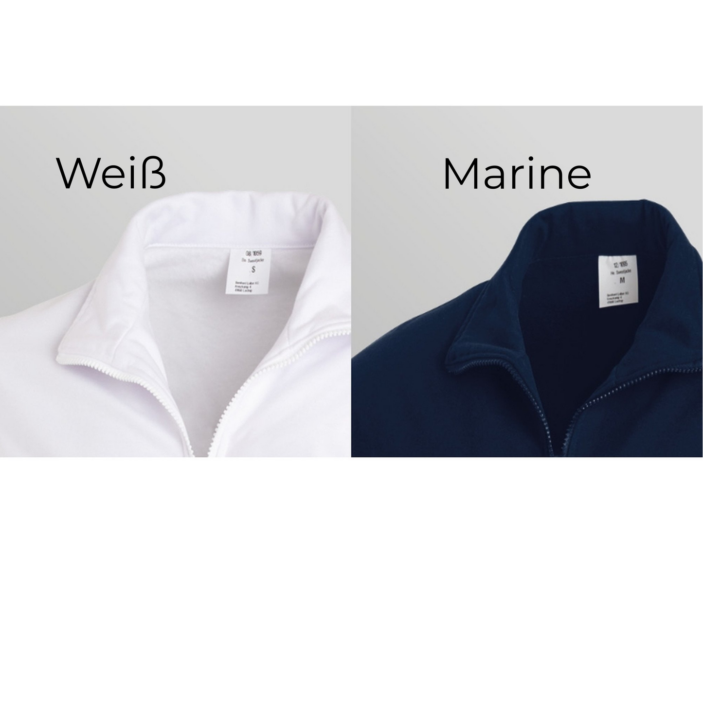 Herren Sweatjacke mit hohem Kragen und Reißverschluss | LEIBER