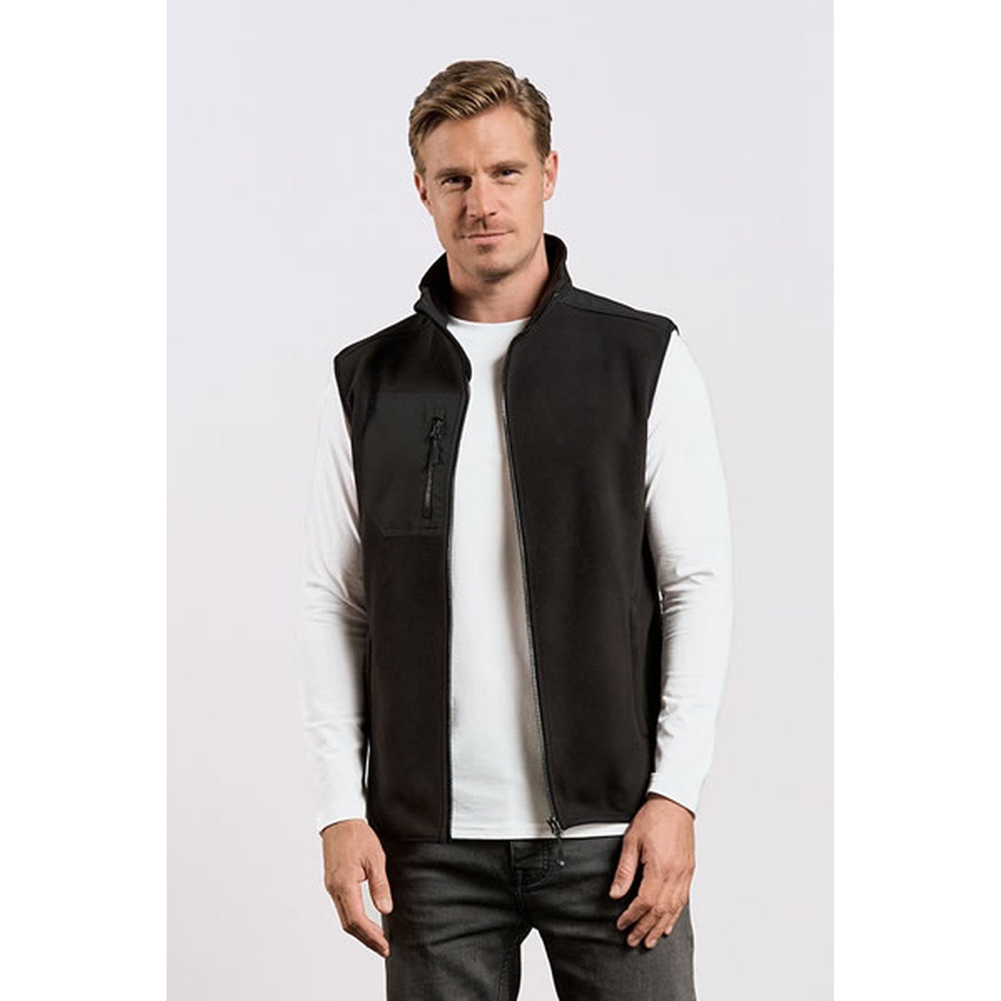 Herren Canvas Fleece Weste | PROMODORO