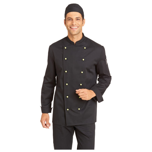 LEIBER Unisex Kochjacke mit 6-Loch-Knopfreihe – klassisch & robust