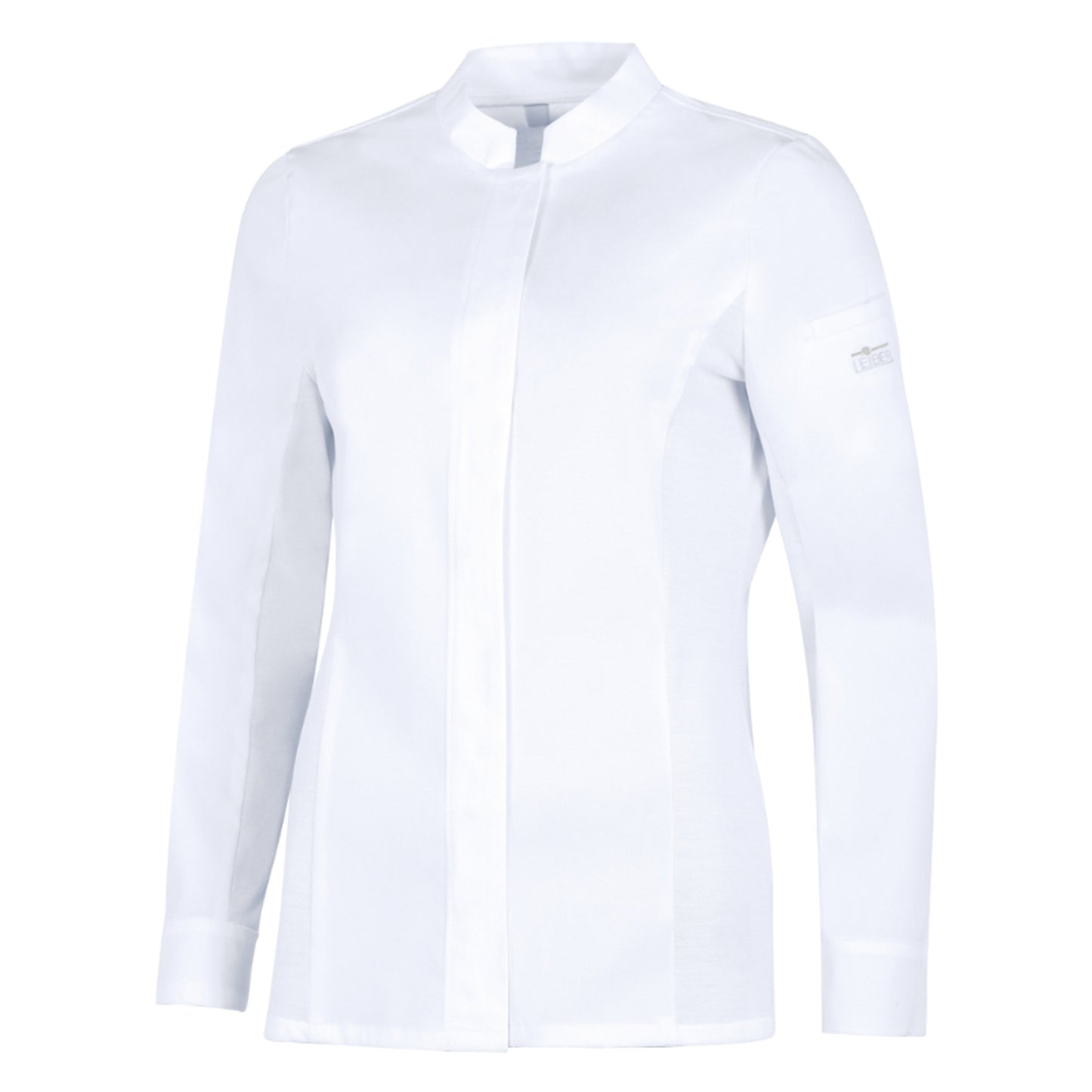 LEIBER Damen Kochhemd Langarm mit TENCEL™ und Stretch-Einsätzen