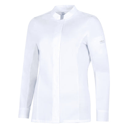 LEIBER Damen Kochhemd Langarm mit TENCEL™ und Stretch-Einsätzen