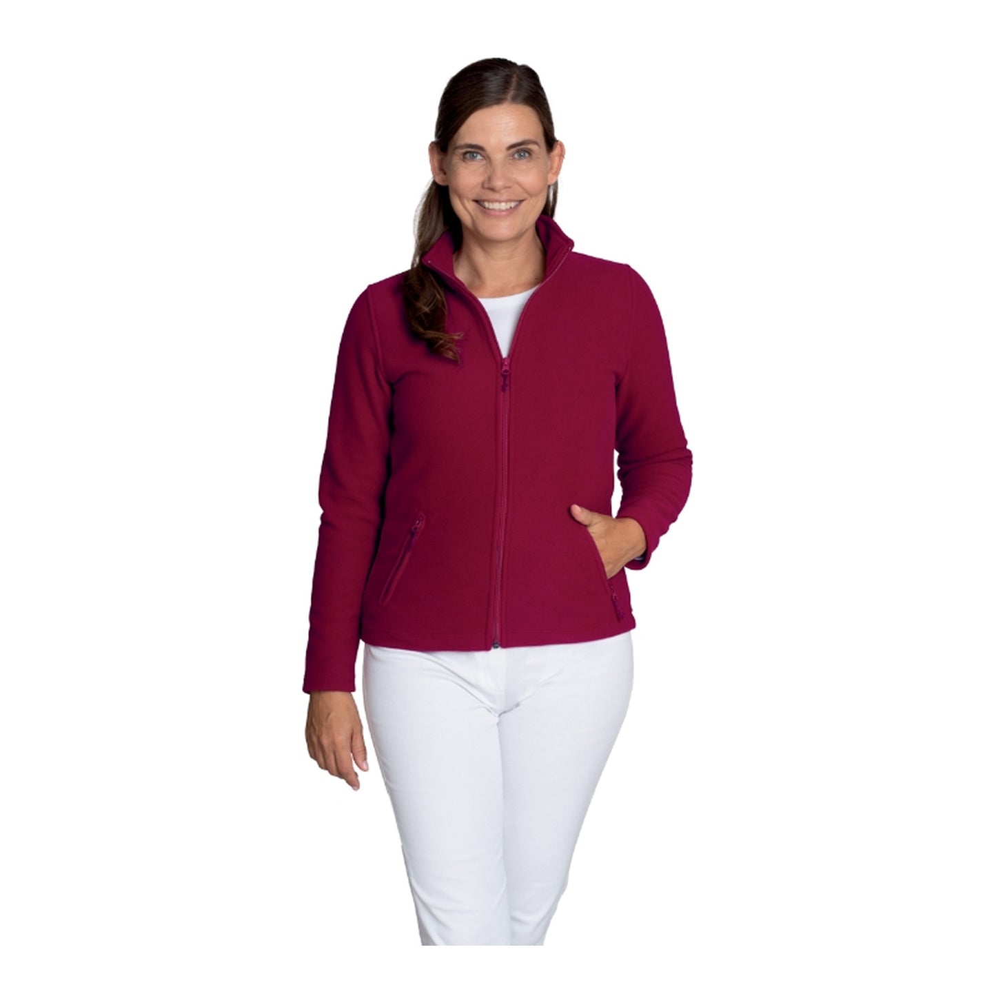 Damen Fleecejacke mit Reißverschluss und Anti – Pilling – Ausrüstung | LEIBER