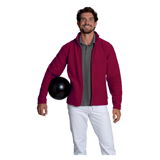 LEIBER Herren Fleecejacke mit Reißverschluss und Anti-Pilling-Ausrüstung