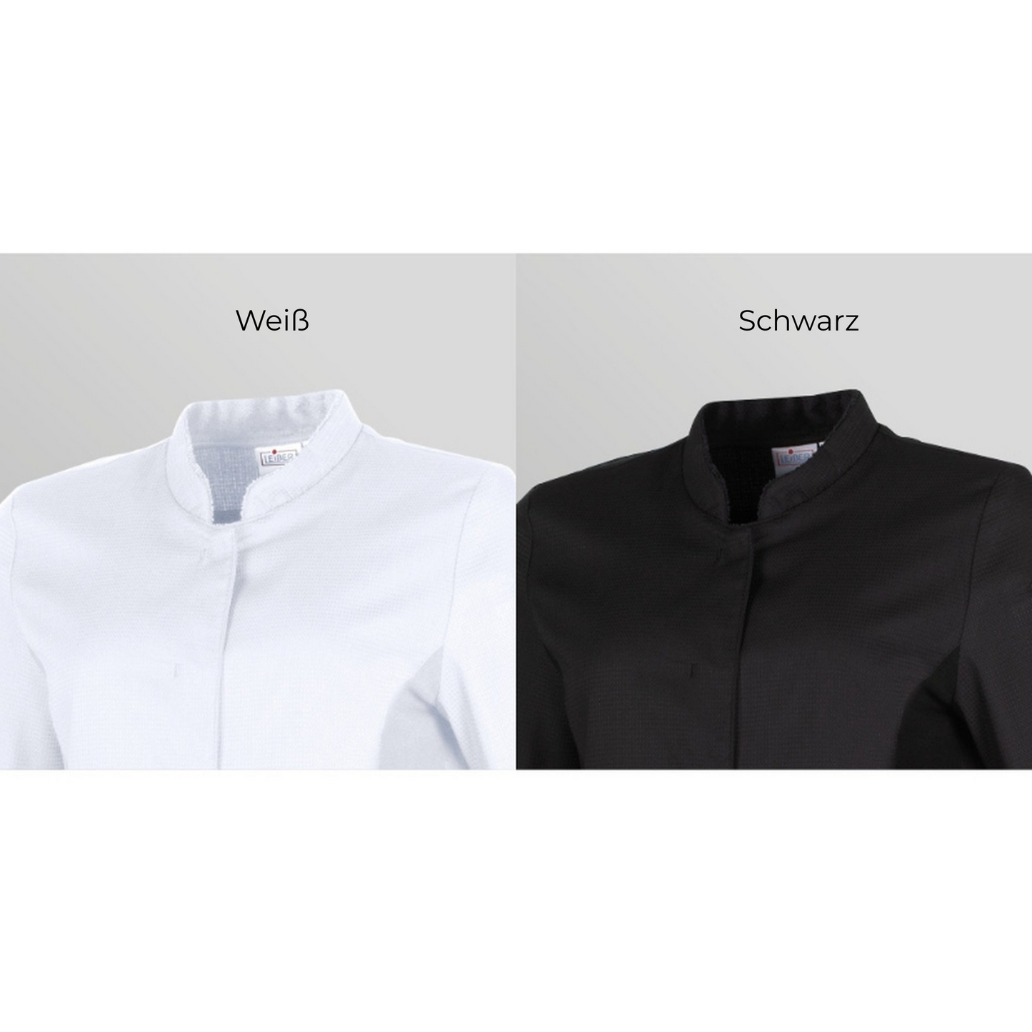 LEIBER Damen Kochhemd Kurzarm mit TENCEL™ und Stretch-Einsätzen