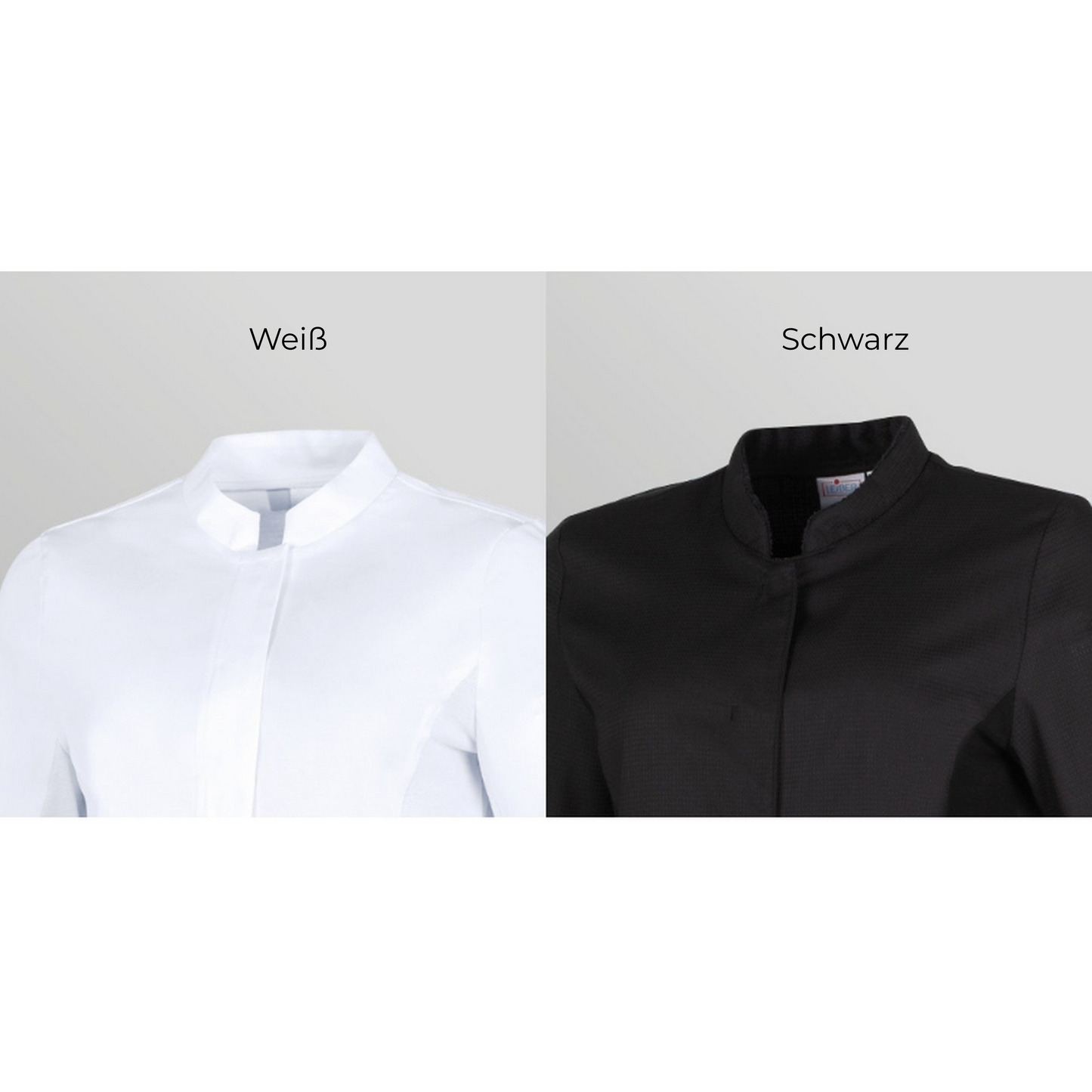 LEIBER Damen Kochhemd Langarm mit TENCEL™ und Stretch-Einsätzen