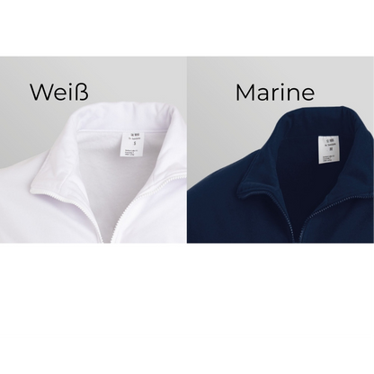Herren Sweatjacke mit hohem Kragen und Reißverschluss | LEIBER