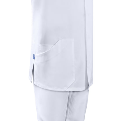 LEIBER Herren Kasack mit Stehkragen & Druckknopfleiste