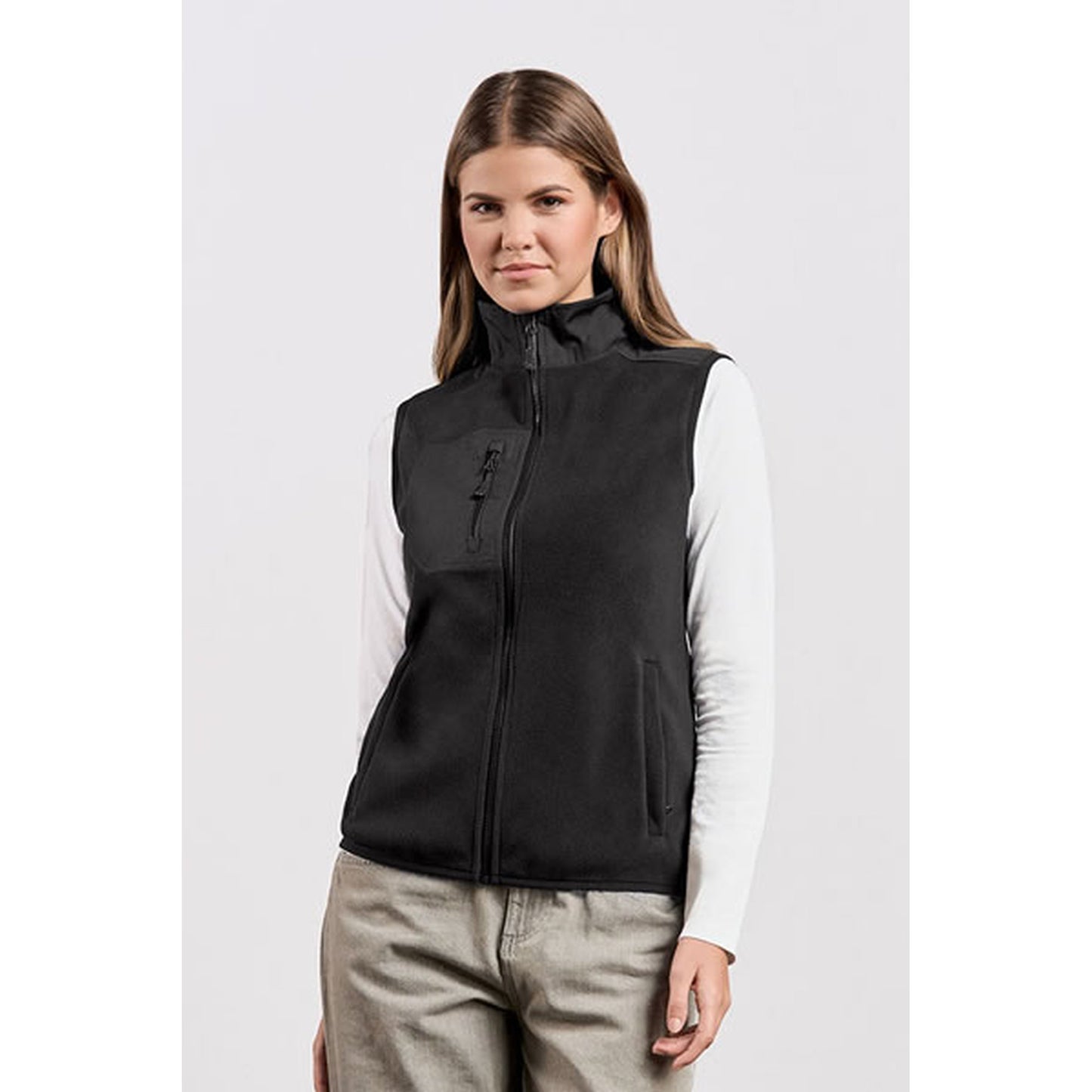 Damen Canvas Fleece Weste | PROMODORO