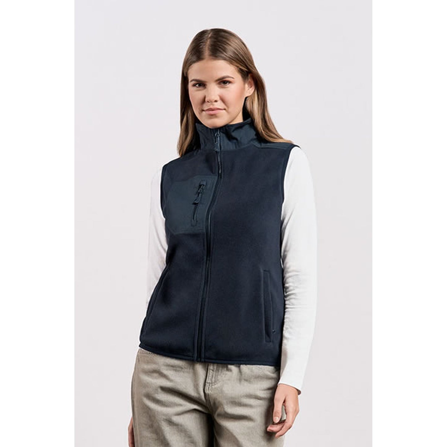 Damen Canvas Fleece Weste | PROMODORO