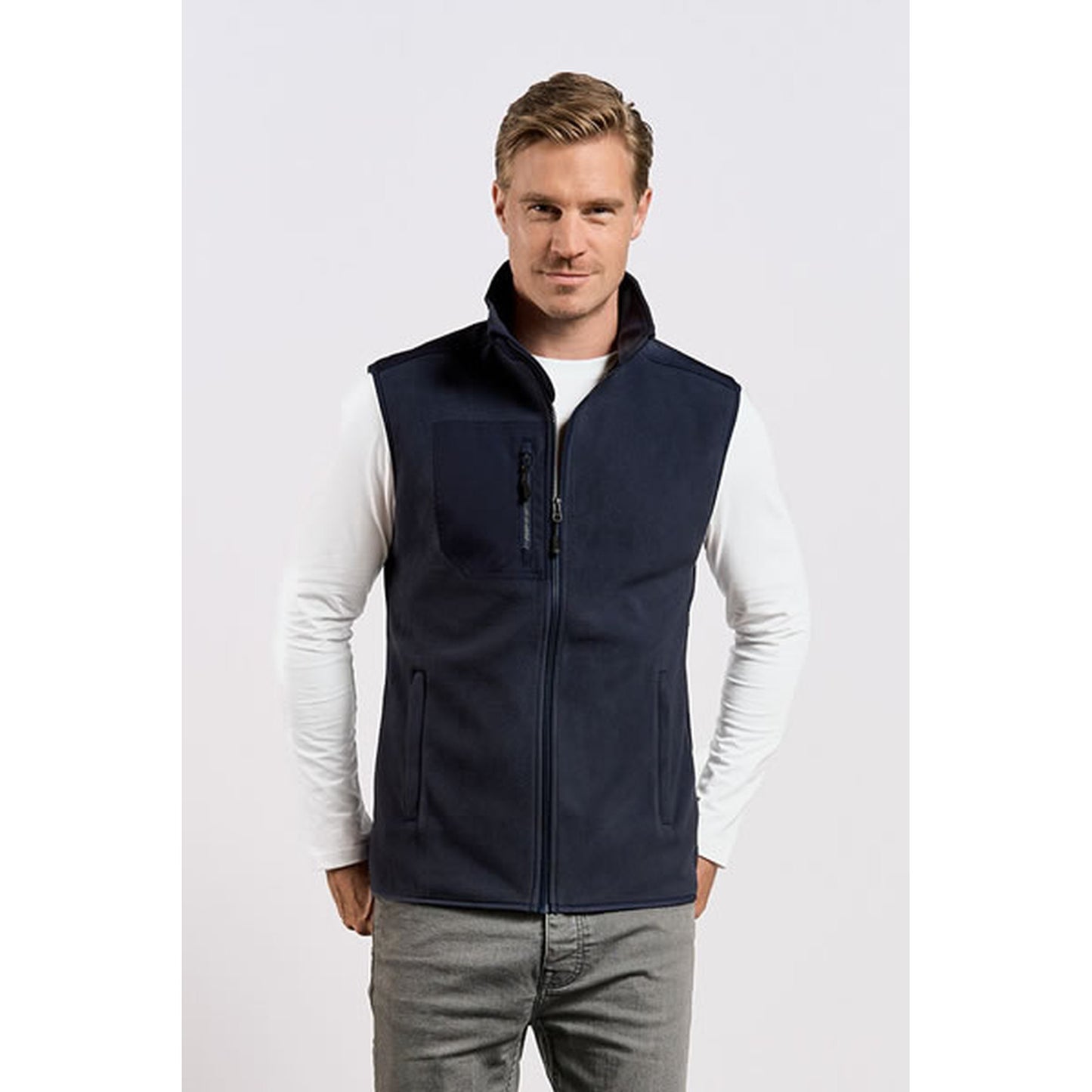 Herren Canvas Fleece Weste | PROMODORO